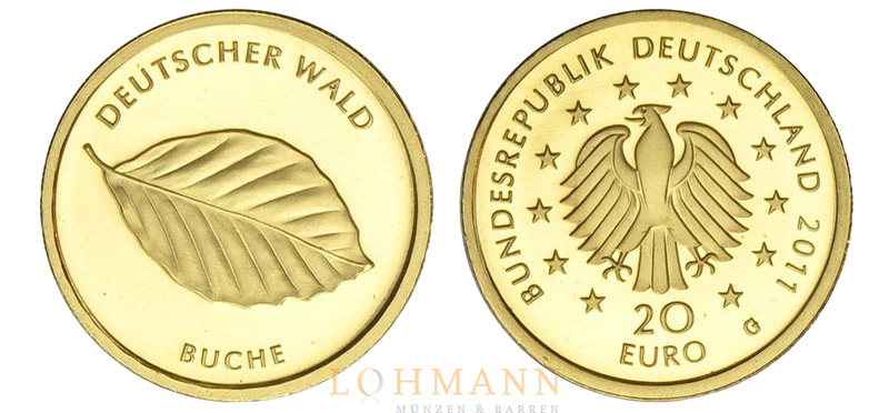 20 Euro Goldmünze 2011 - Gold Buche