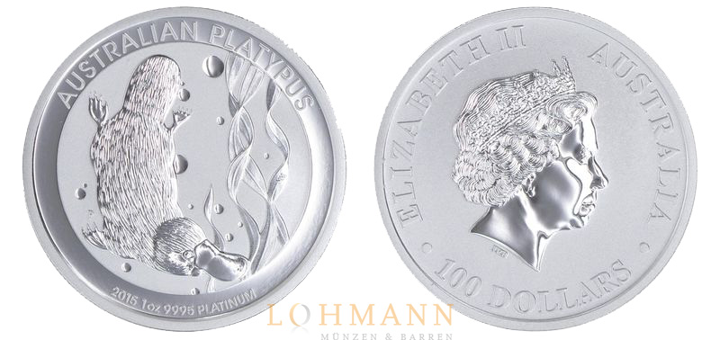 1 Unze Platin - Australian Platypus