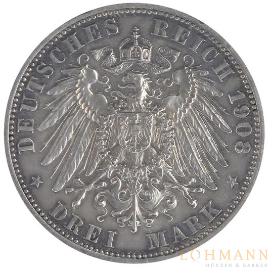 3 Mark Silber - Deutsches Kaiserreich