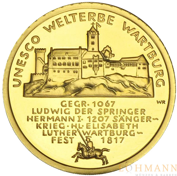 100 Euro Goldmünze - Wartburg