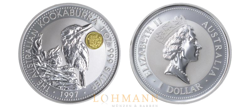 Silber Kookaburra mit Privy Mark