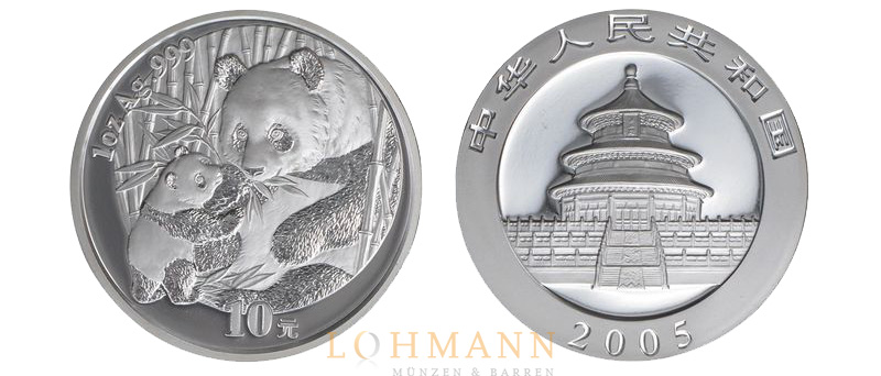 China Panda - 1 Unze Silber